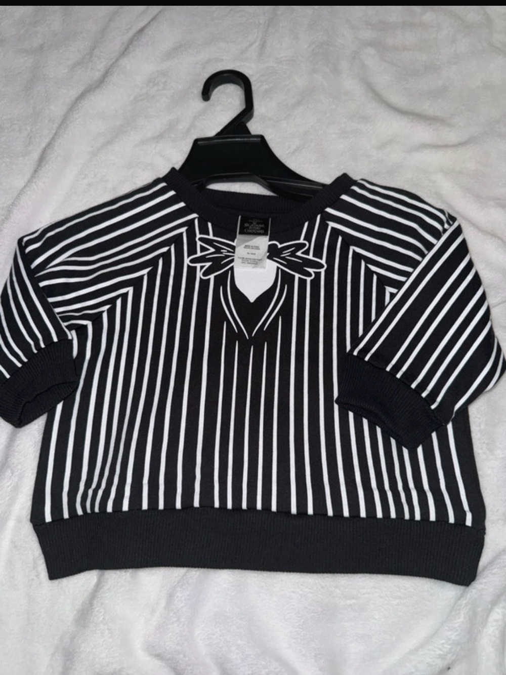 Nightmare Before Christmas Jack Skellington Striped Sweater